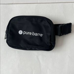 Pure Barre Black Belt Bag
